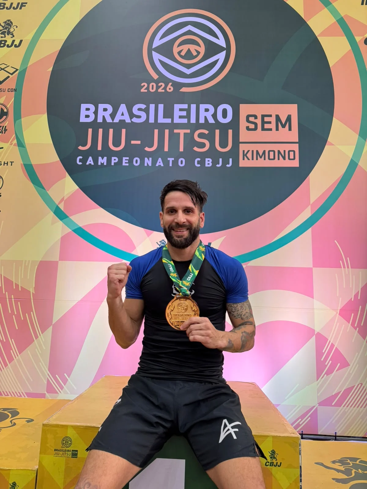Paraibano André Camelo conquista título de campeão brasileiro de Jiu-Jítsu
