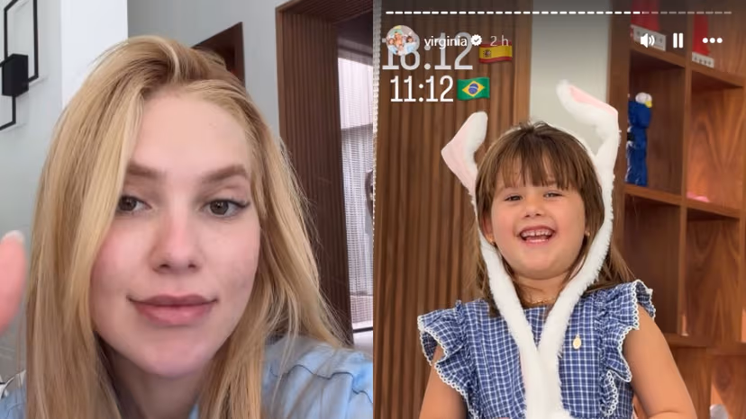 Virginia surge na casa de Vini Jr. em Madri 