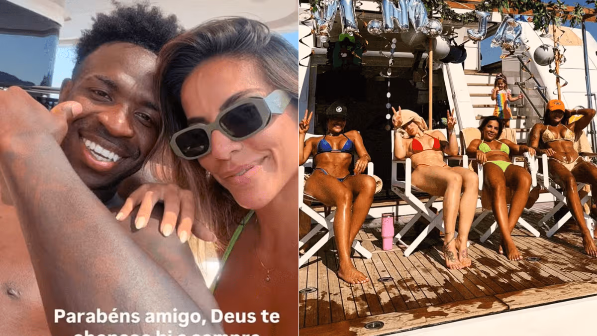Amiga de Vini Jr. entrega presença de Virginia em festa na Itália