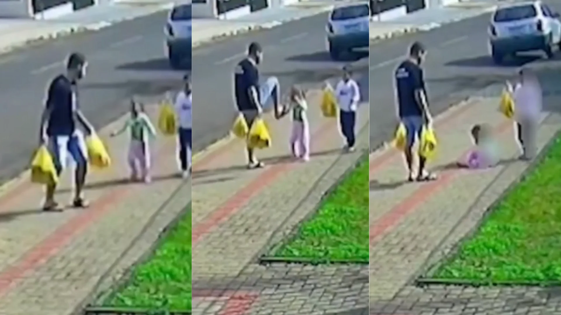 Pai é preso após agredir filha de 3 anos com chute no rosto