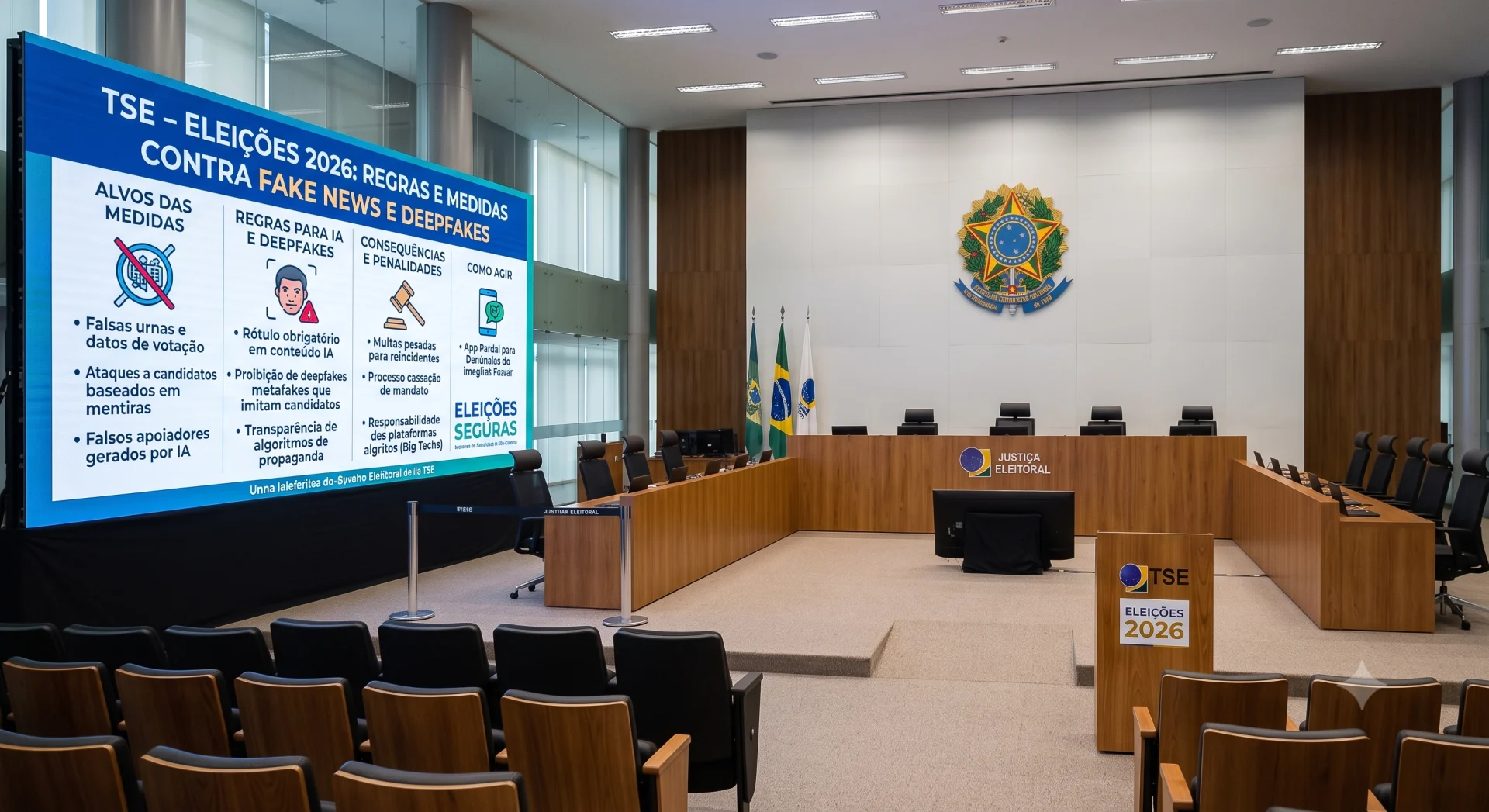TSE endurece regras e Eleições 2026 têm novas medidas contra fake news e deepfakes