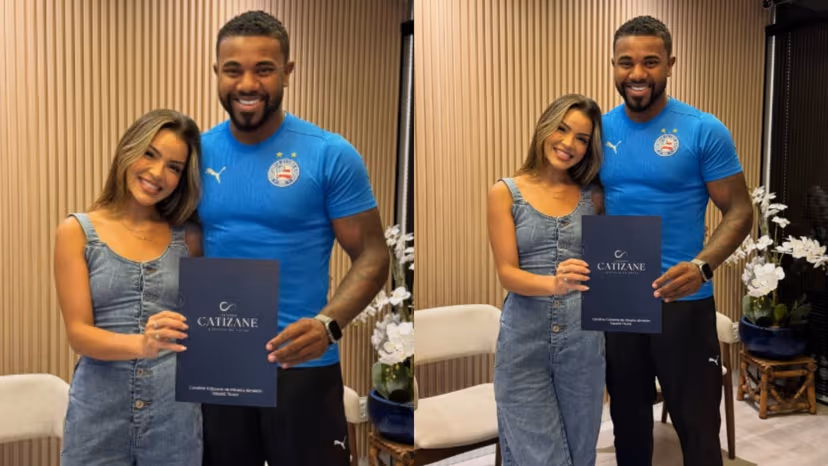 Davi Brito se casa três meses após oficializar namoro