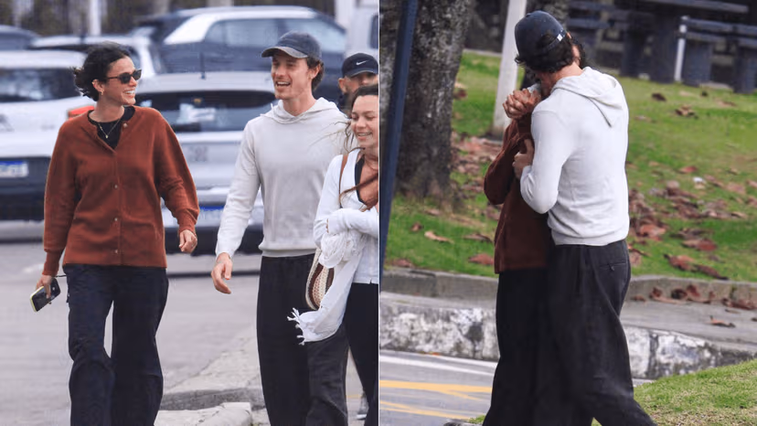 Bruna Marquezine e Shawm Mendes trocam beijos na rua