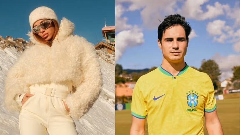 Anitta e Danilo Mesquita aparecem aos beijos