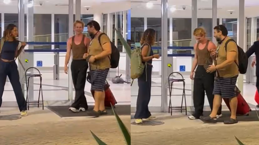 Juliano Floss é visto em estúdio após fim do namoro com Marina Sena