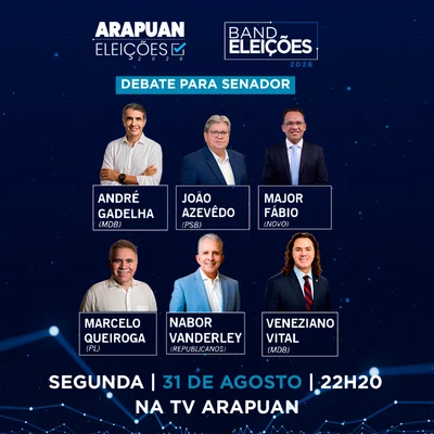TV Arapuan realiza primeiro debate com candidatos ao Senado Federal