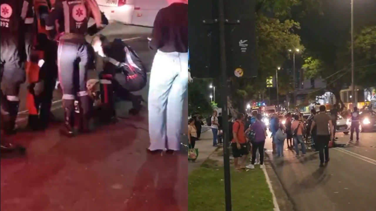 Homem morre após colisão entre bicicleta motorizada e ônibus em João Pessoa
