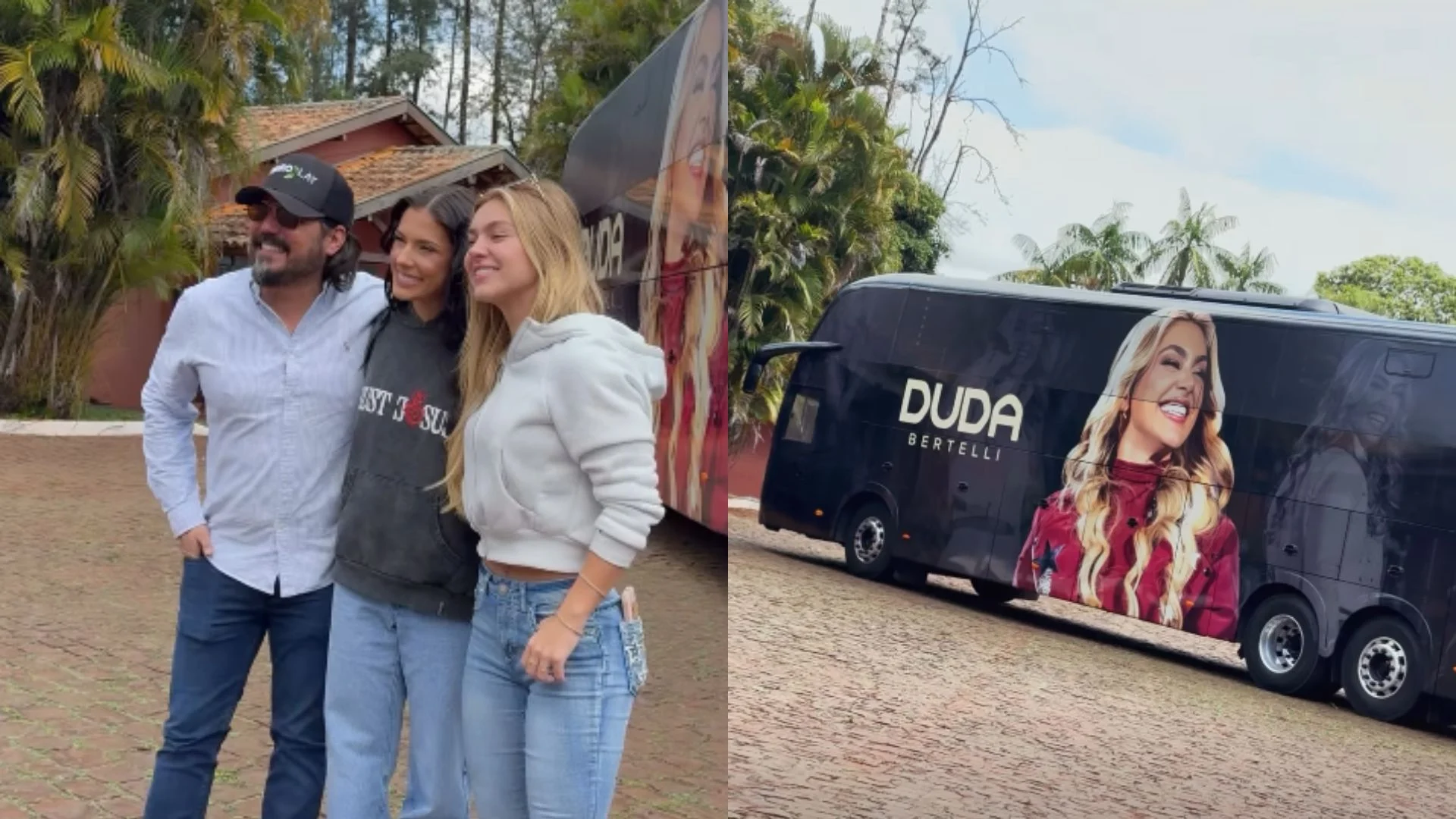 Ana Castela presenteia amiga com ônibus personalizado