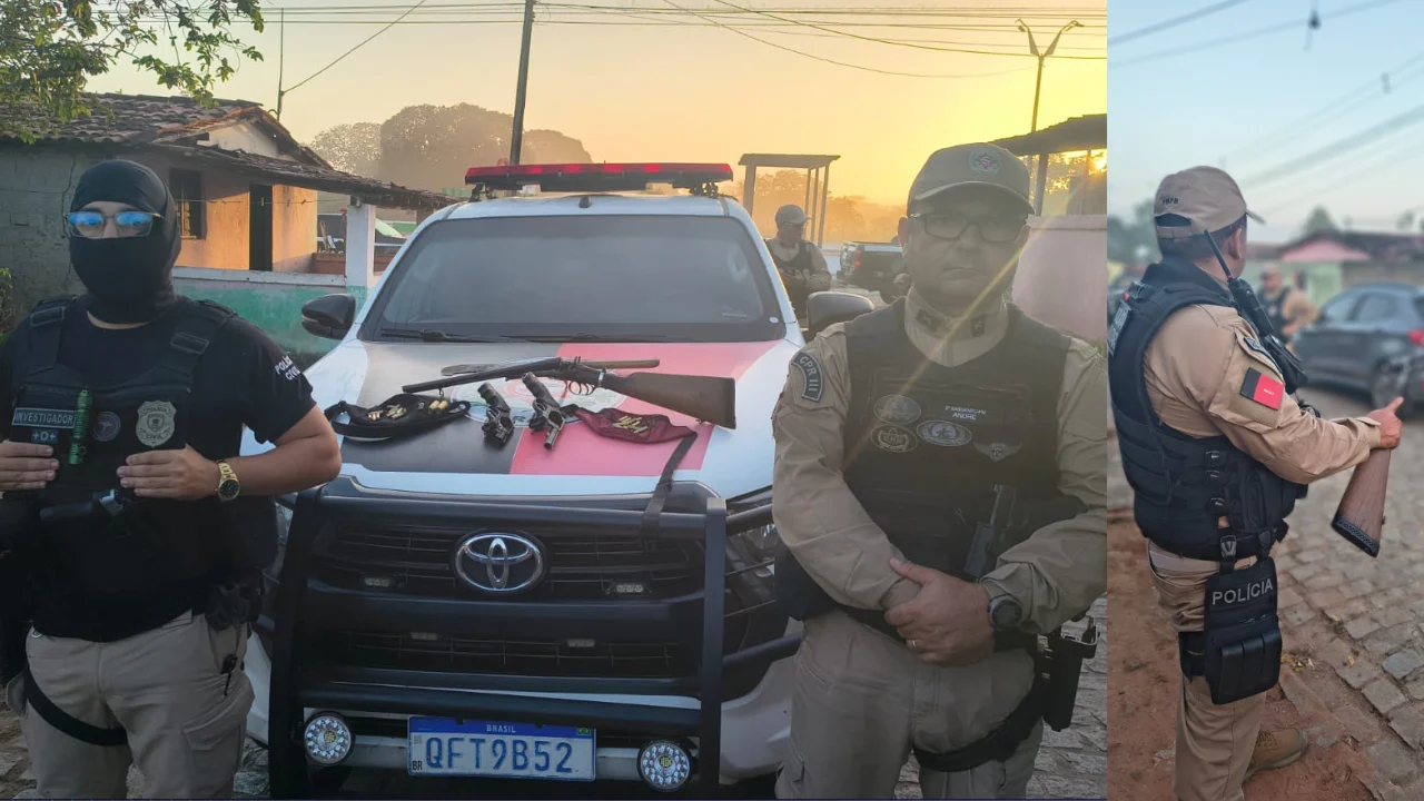 Operação prende suspeitos e apreende armas em Mulungu