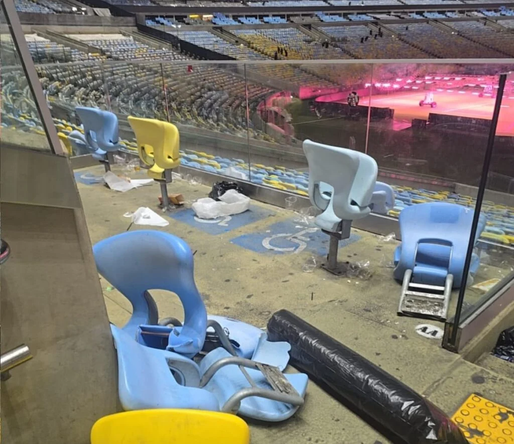 Maracanã registra vandalismo após derrota do Vasco para o Boca Juniors