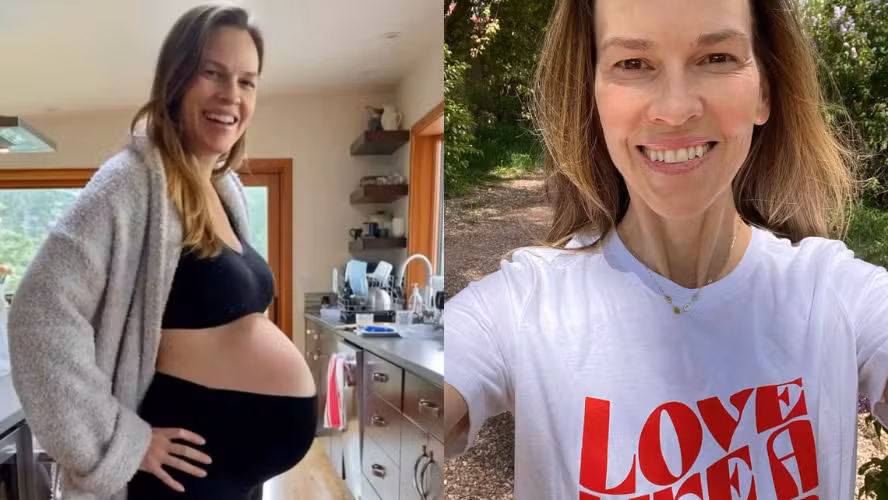 Atriz Hilary Swank anuncia gravidez do terceiro filho aos 52 anos
