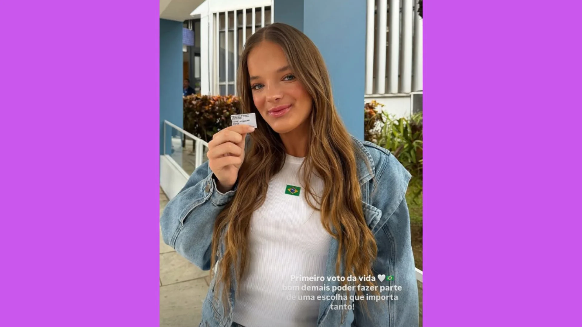 Rafaella Justus celebra primeiro voto na vida: ‘Bom demais’