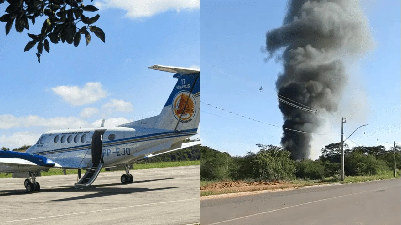 Queda de aeronave da PM em MG deixa três mortos