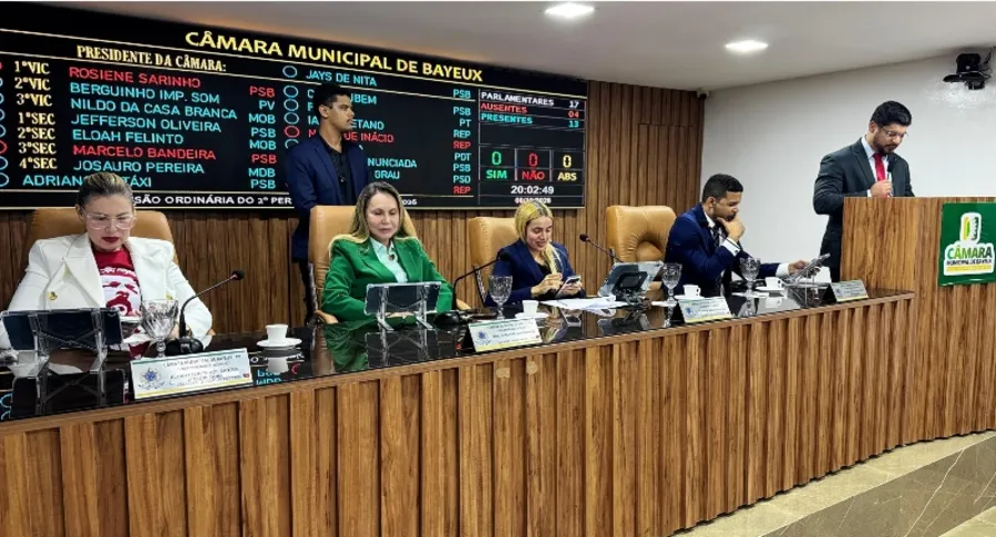 Justiça suspende eleição da Mesa Diretora da Câmara de Bayeux